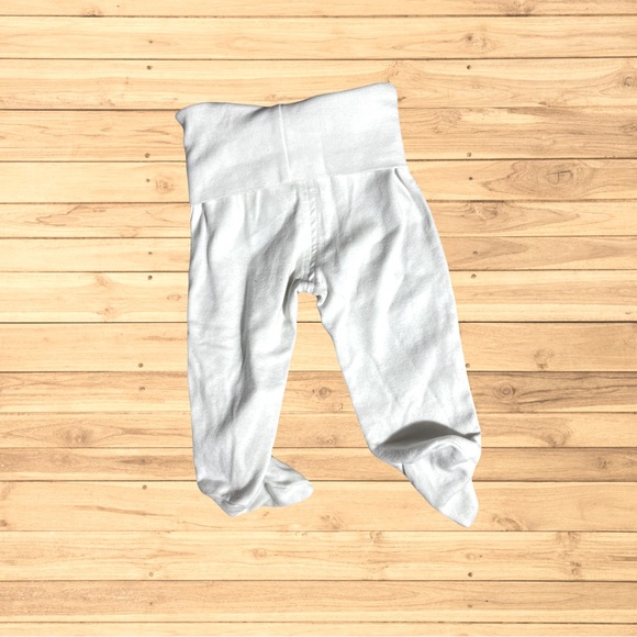 the cutest little white footie pants! gender neutral :) - Picture 2 of 2